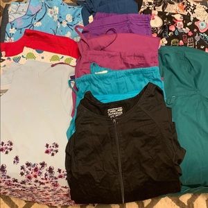 Lot of 3x Scrubs and 1 4x scrub coat